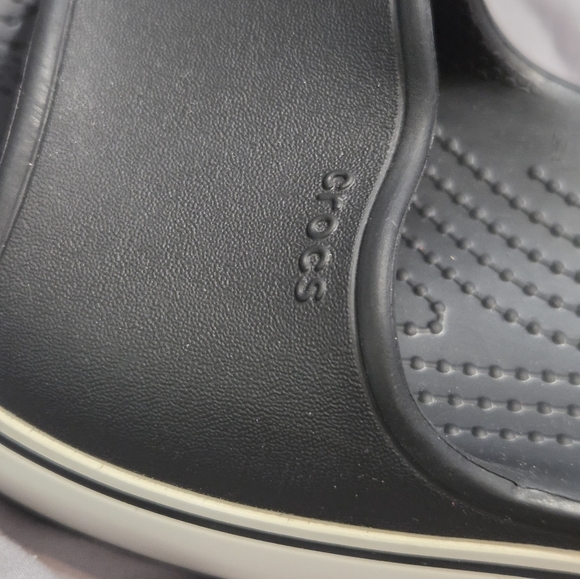 Crocs Classic Black Iconic Comfort Slides Platform Zooey Deschanel women size 6 main image 11